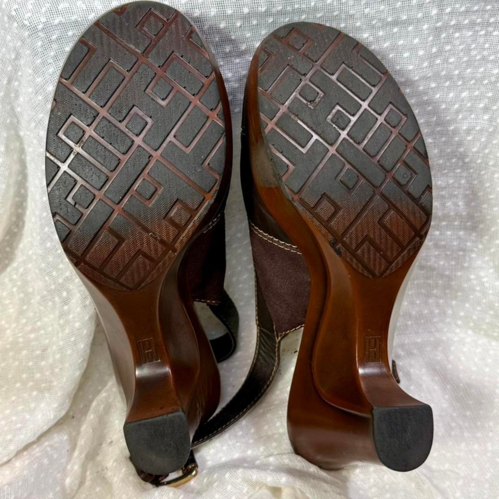 Tommy Hilfiger Patchwork Leather Slingback Heels … - image 5